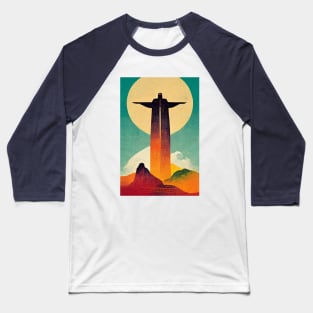 Rio de Janeiro Retro Travel Baseball T-Shirt